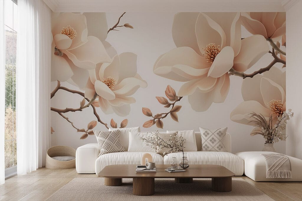 Flores crema en rama — interior 4