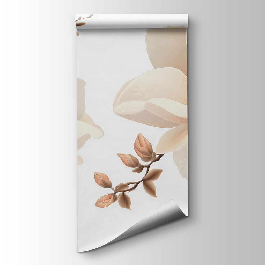Flores crema en rama — vista del producto