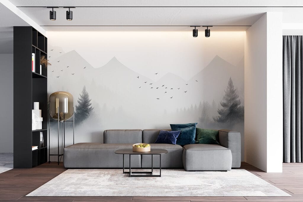 Pájaros sobre montañas silenciosas — interior 7