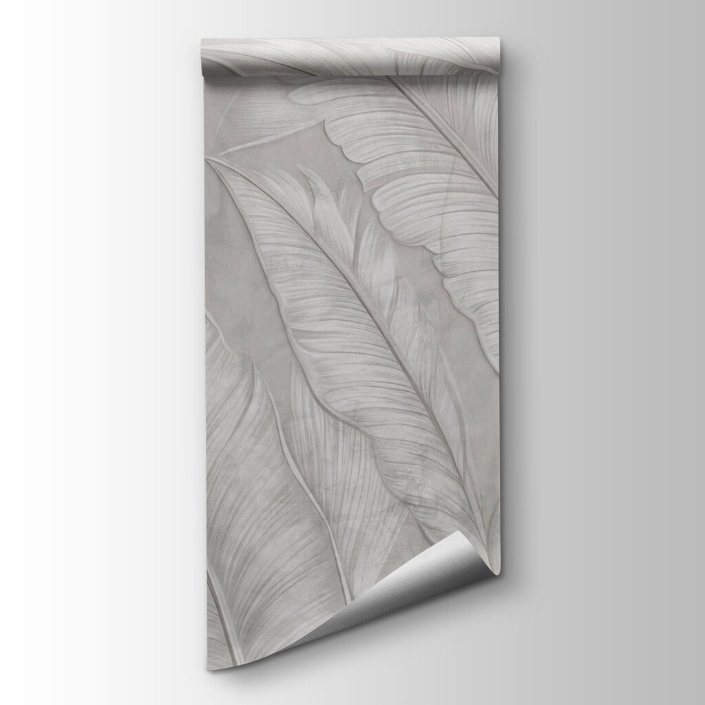 Hojas grises en relieve — vista del producto