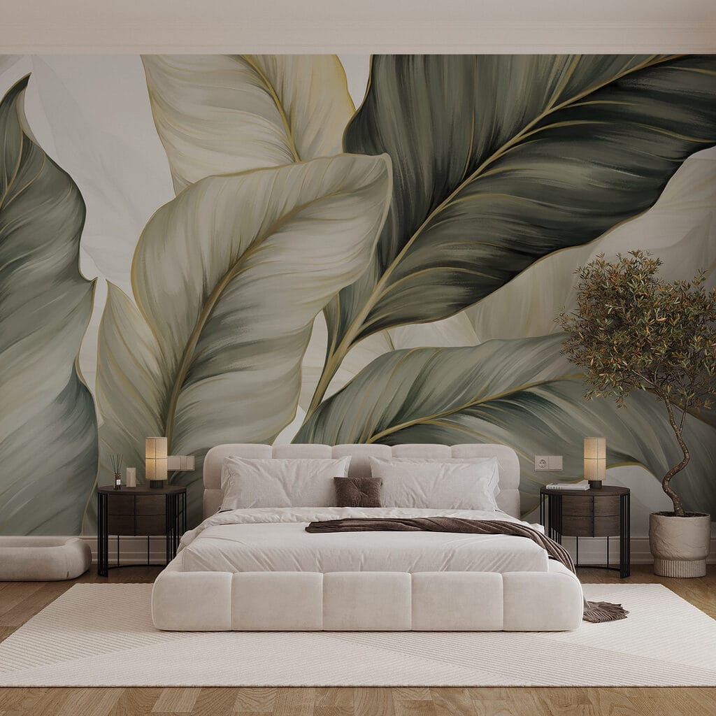 Hojas curvas gris verdoso — interior 2