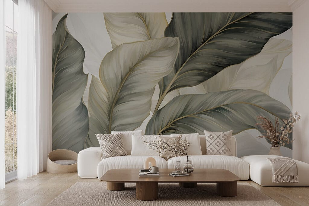 Hojas curvas gris verdoso — interior 3