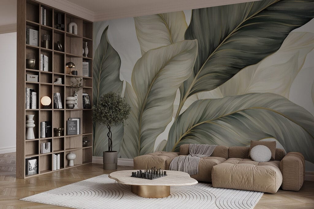 Hojas curvas gris verdoso — interior 5