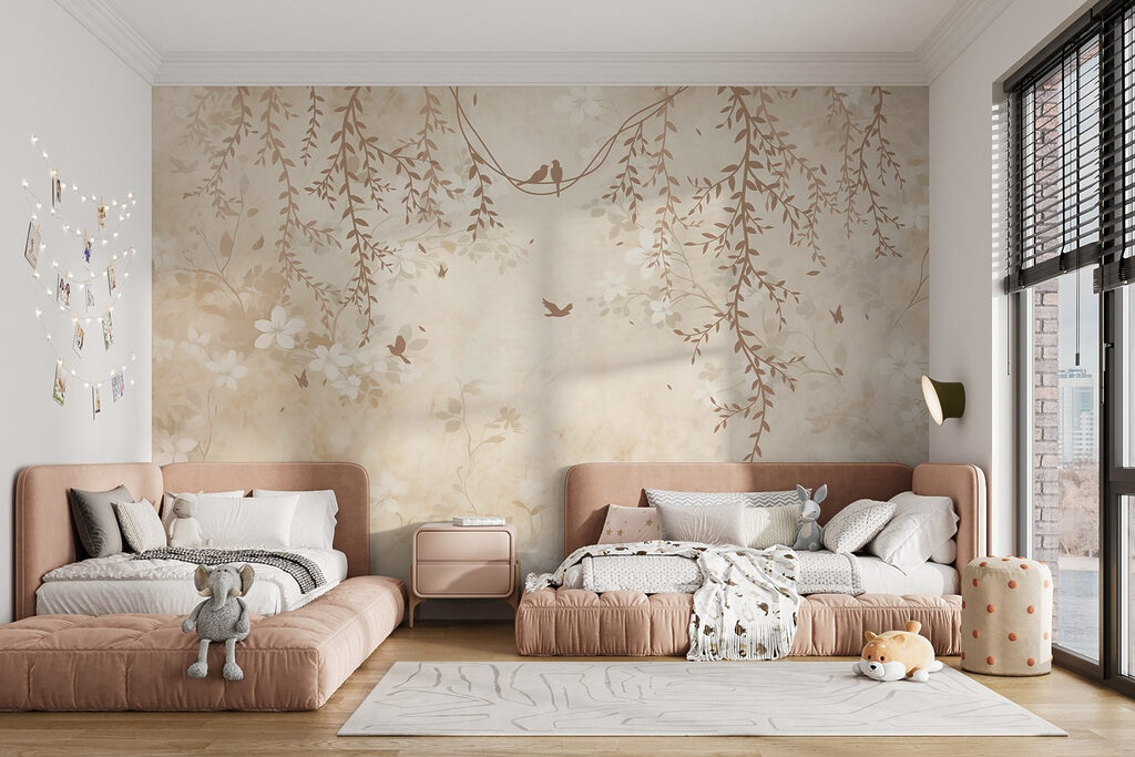 Pájaro entre ramas pálidas — interior 7