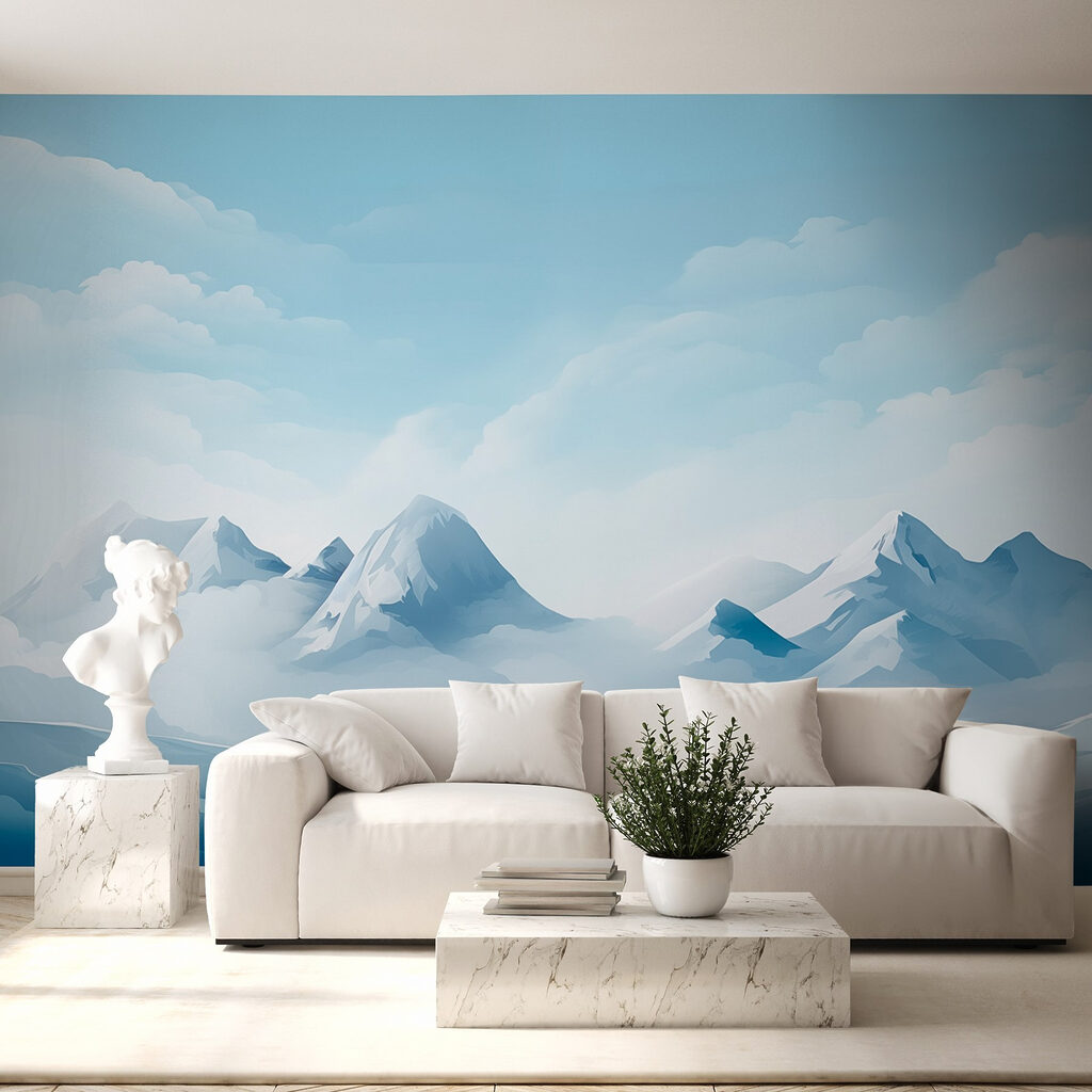 Montañas azules bajo nubes — interior 3