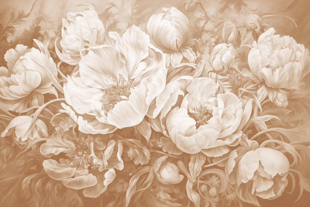 Flores llenas de pétalos — diseño completo