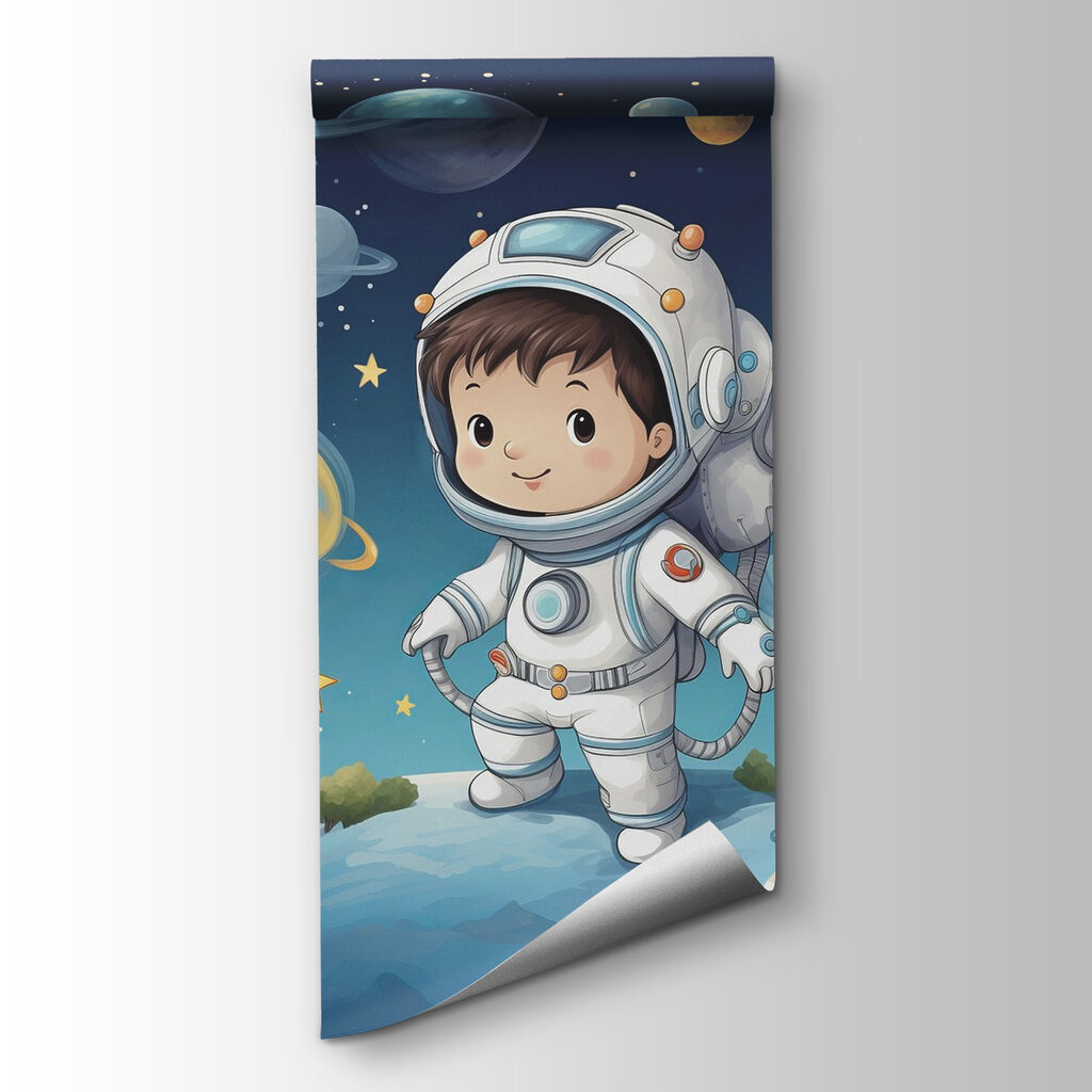 Astronauta entre planetas — vista del producto