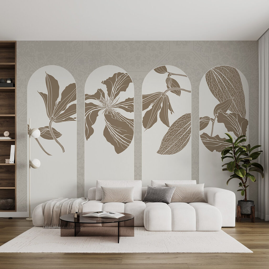 Cuatro arcos con flores — interior 3