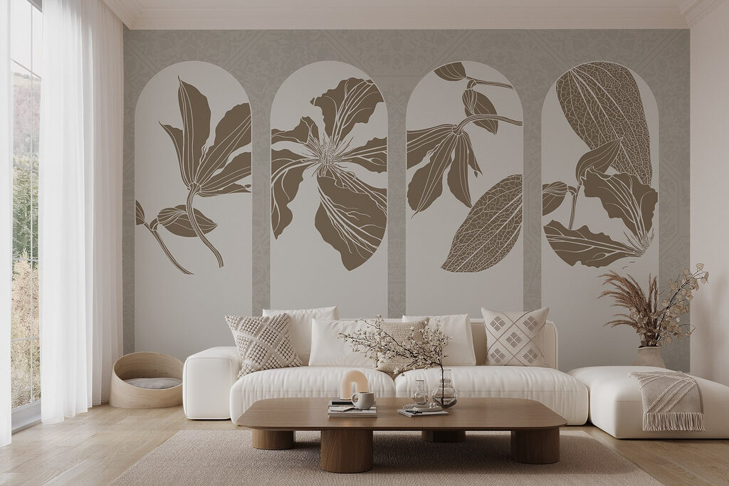 Cuatro arcos con flores — interior 4