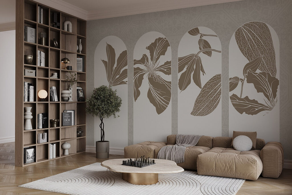 Cuatro arcos con flores — interior 5