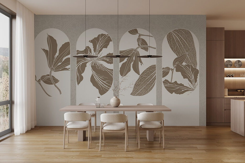 Cuatro arcos con flores — interior 6