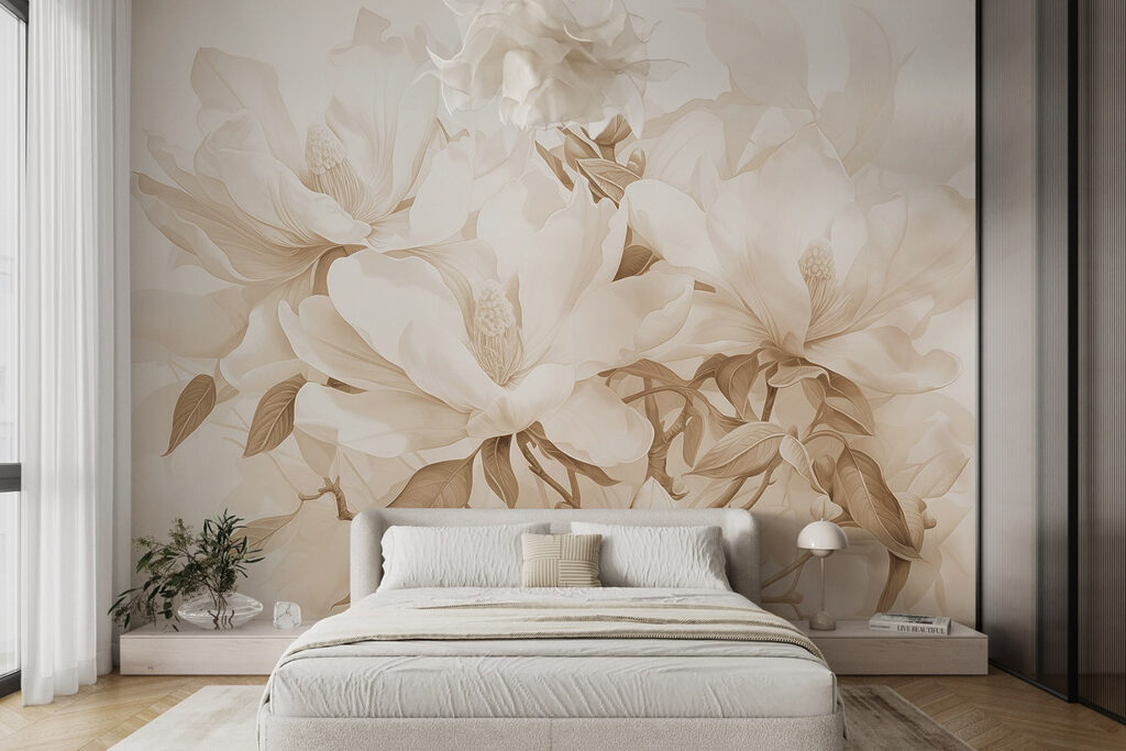 Magnolia en sepia cálida — interior 1