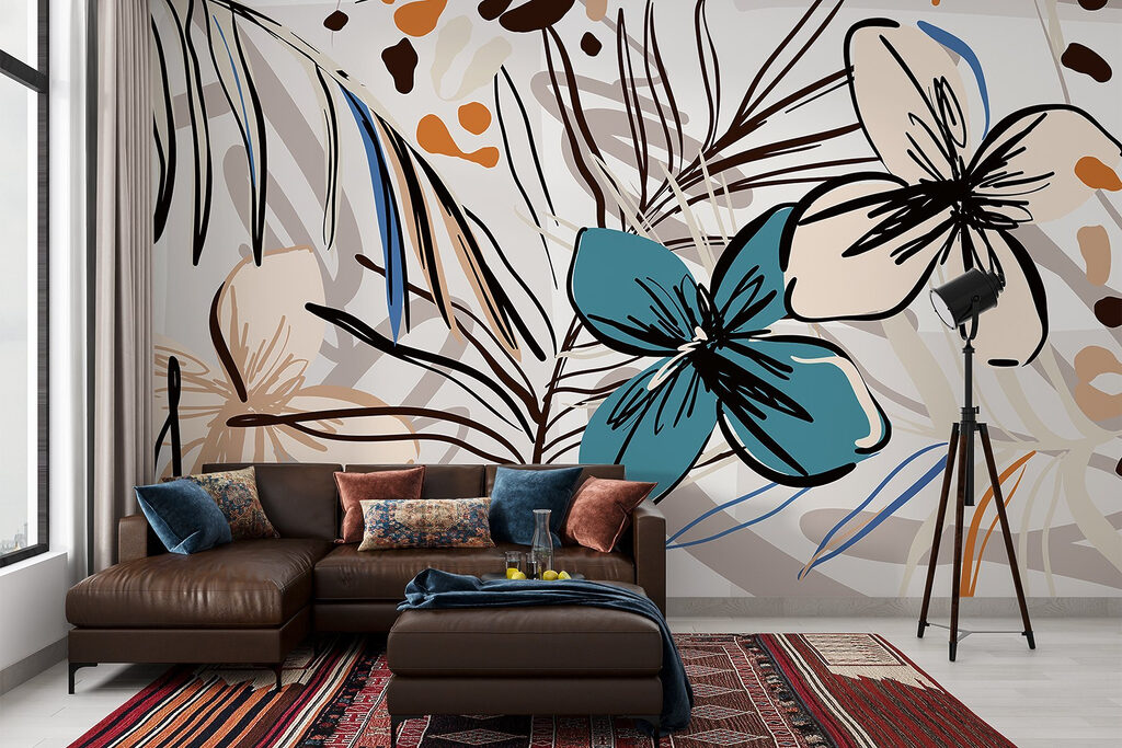 Flores tropicales con contornos — interior 5