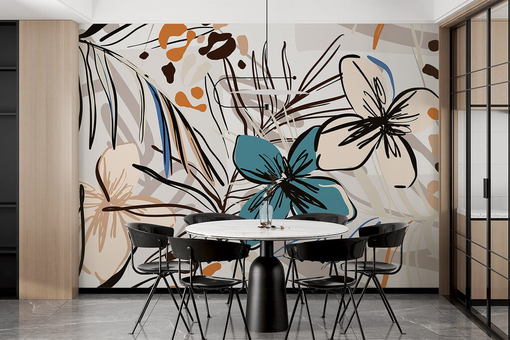 Flores tropicales con contornos — interior 6