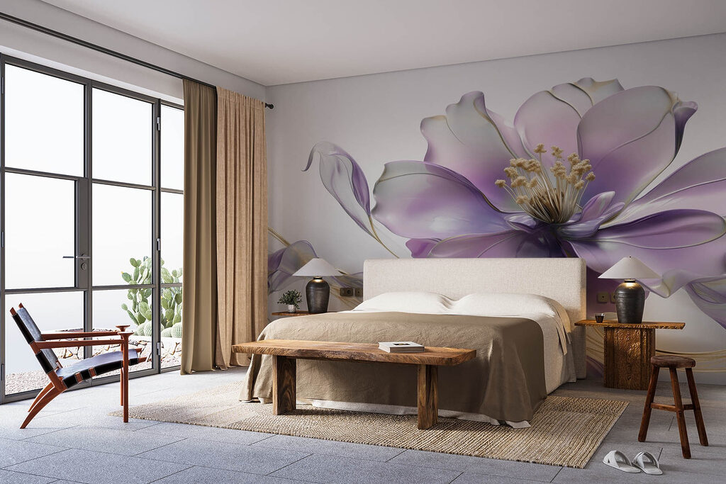 Flor con vetas doradas — interior 1