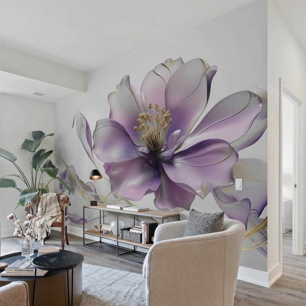 Flor con vetas doradas — interior 3