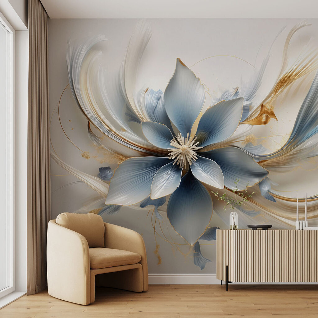 Flor azul, cintas doradas — interior 1