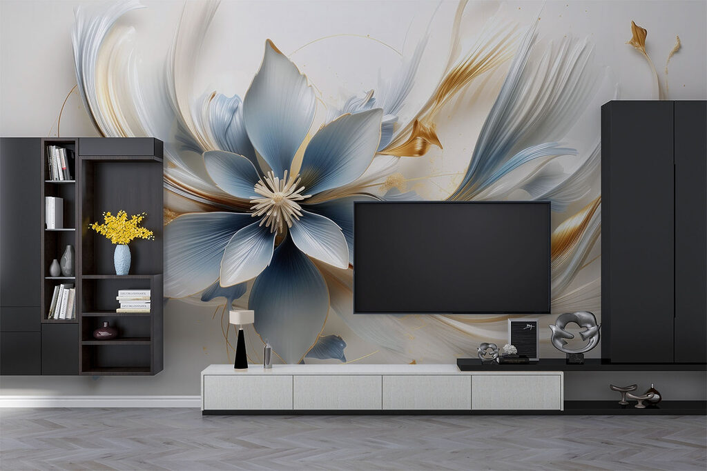 Flor azul, cintas doradas — interior 2