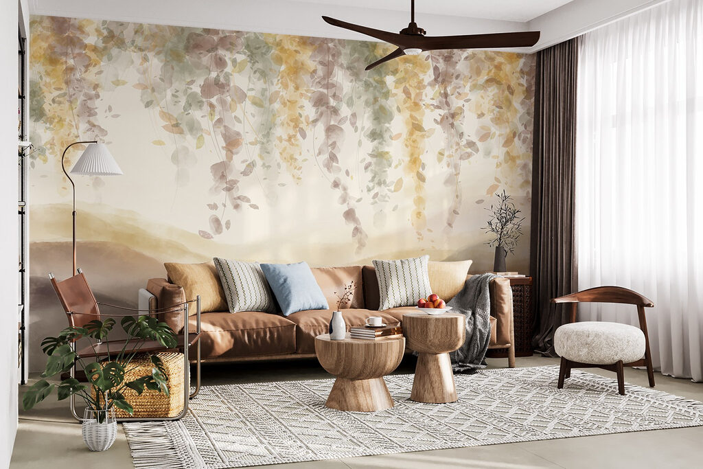 Flores colgantes sobre colinas — interior 4