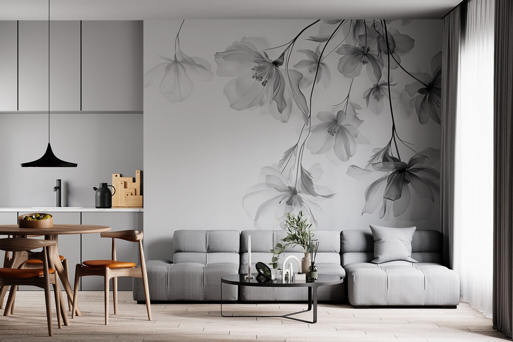 Flores colgantes en ramas — interior 4