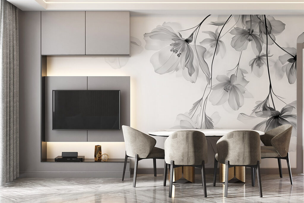 Flores colgantes en ramas — interior 5