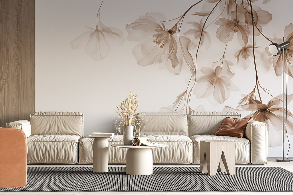Flores colgantes en ramas — interior 3