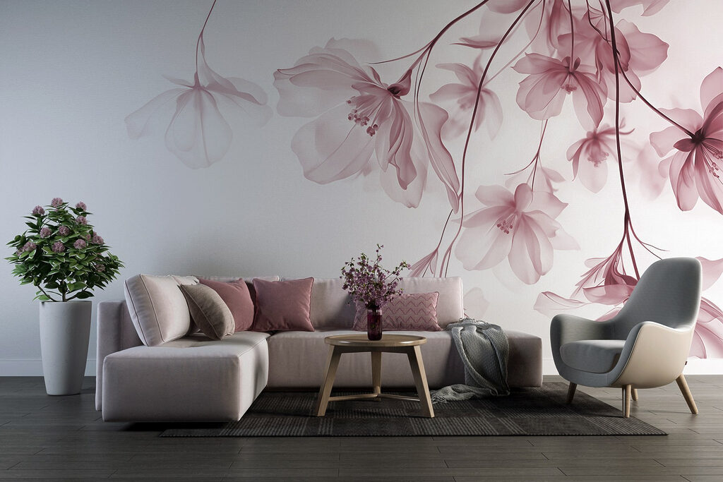 Flores colgantes en ramas — interior 5