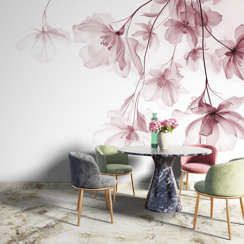 Flores colgantes en ramas — interior 6