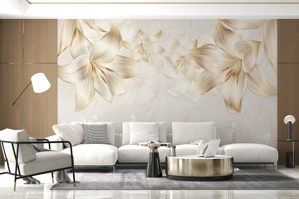 Flores sobre hojas finas — interior 5
