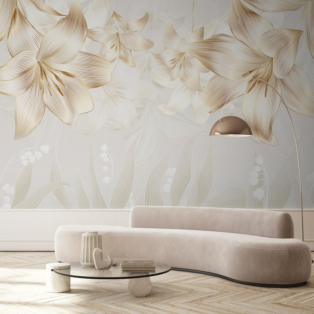 Flores sobre hojas finas — interior 6