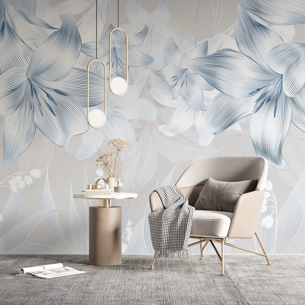 Flores sobre hojas finas — interior 4