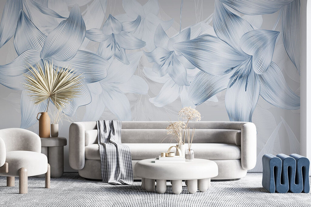 Flores sobre hojas finas — interior 5