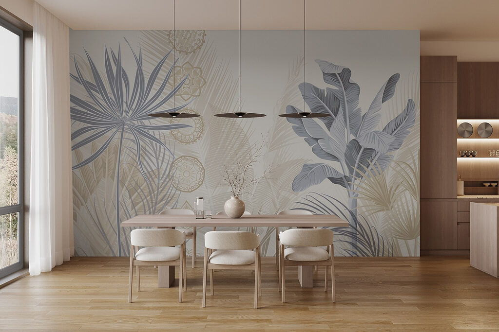 Hojas tropicales y círculos — interior 6