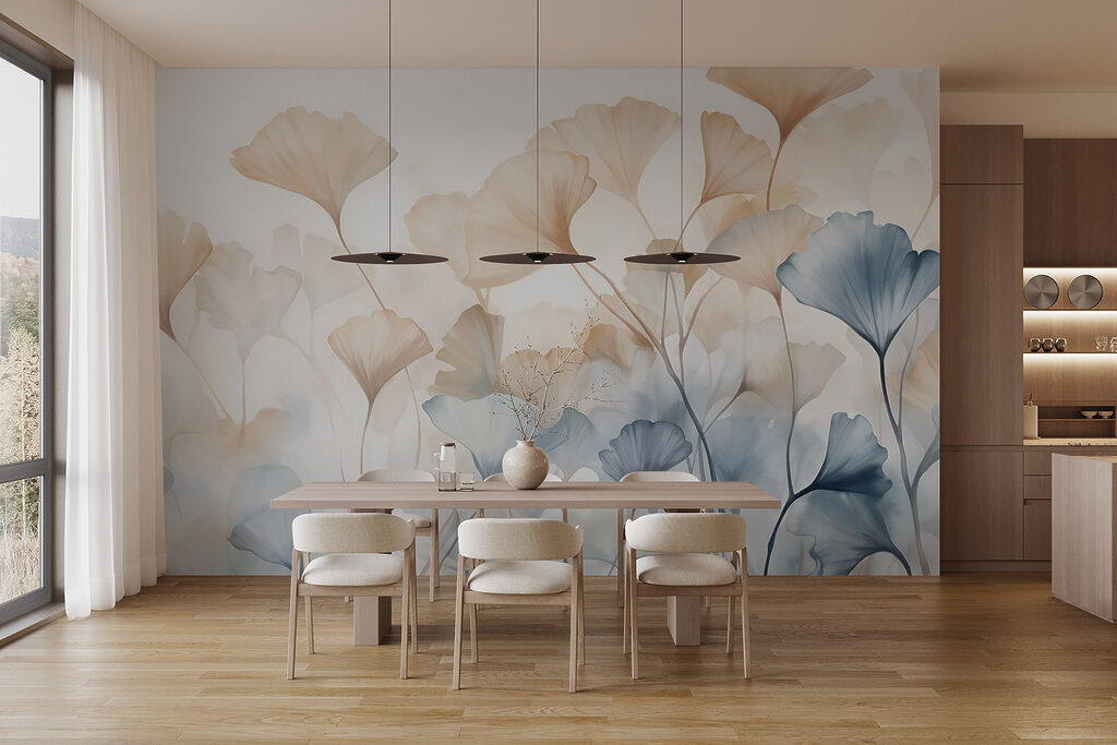 Hojas albaricoque y azul — interior 6