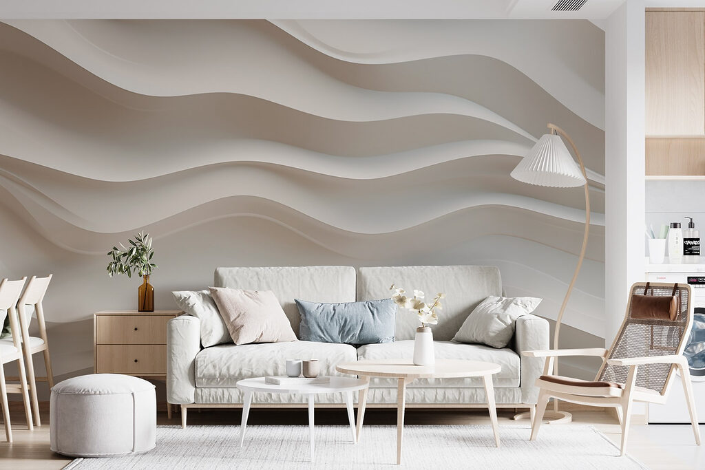 Capas onduladas en crema — interior 3