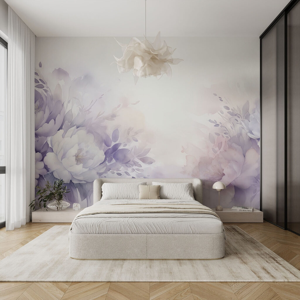Marco de flores moradas — interior 3