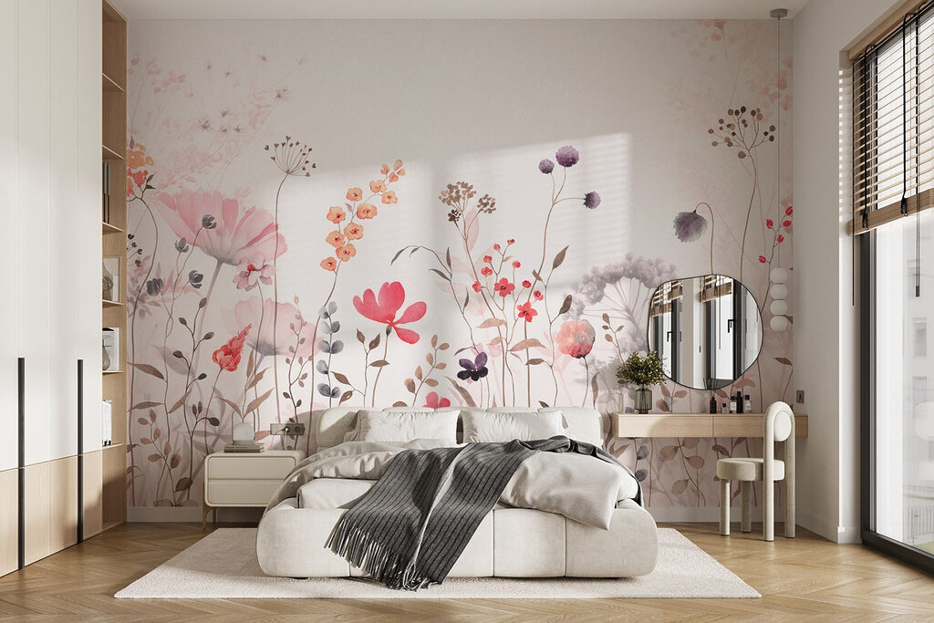 Flores silvestres rosas — interior 1