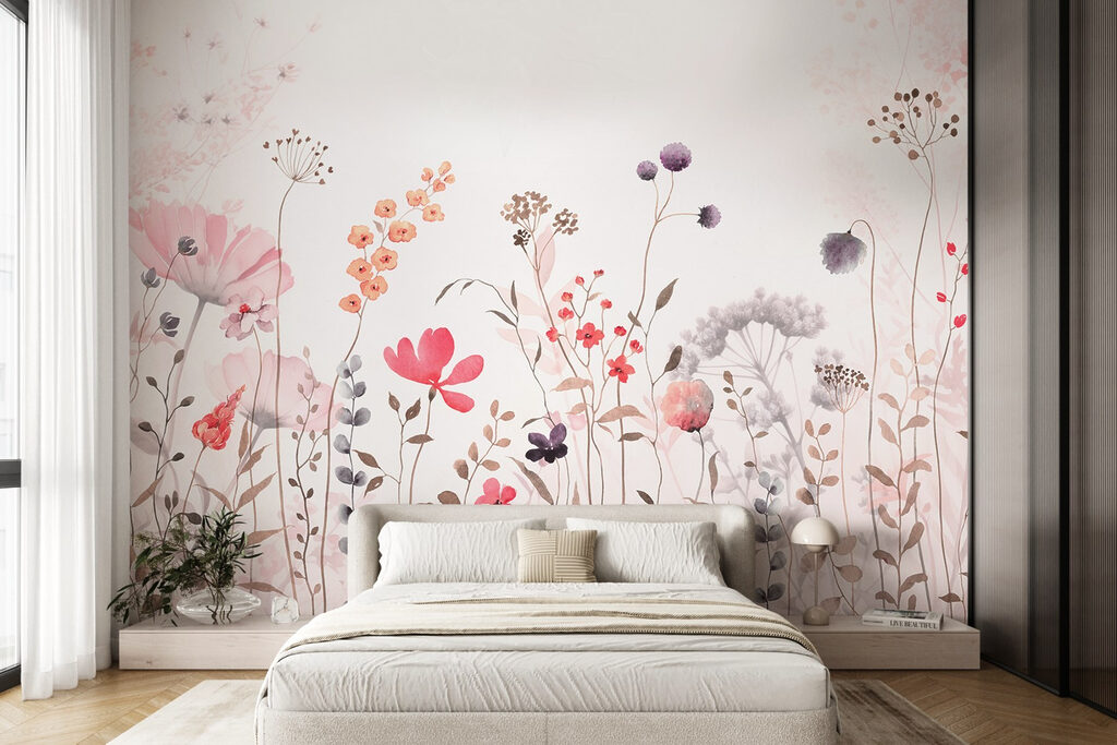 Flores silvestres rosas — interior 2