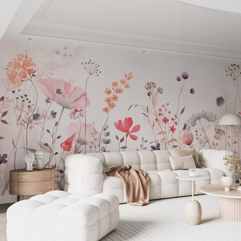 Flores silvestres rosas — interior 3