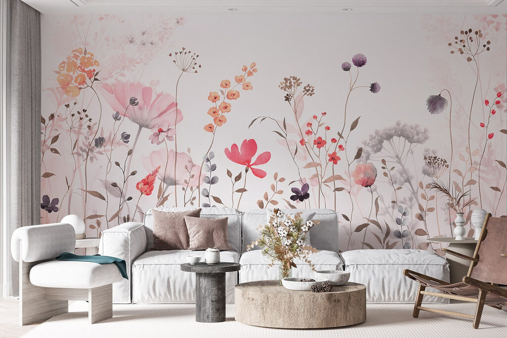 Flores silvestres rosas — interior 4