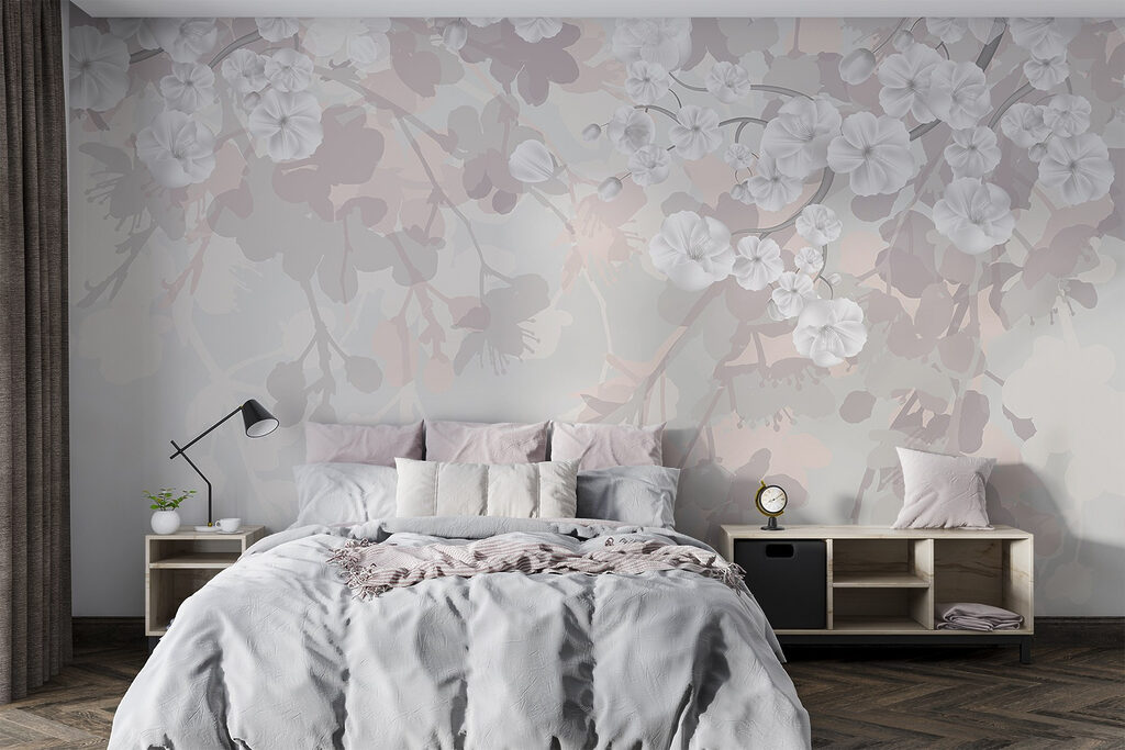 Racimos blancos, hojas rosadas — interior 2