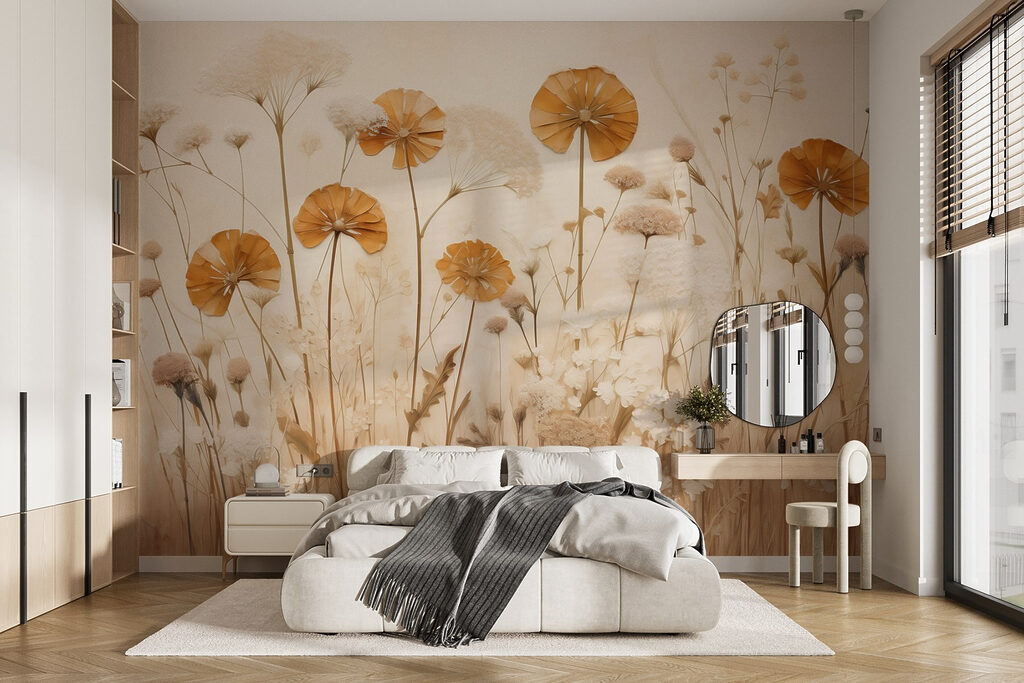 Flores doradas sobre hierba — interior 3