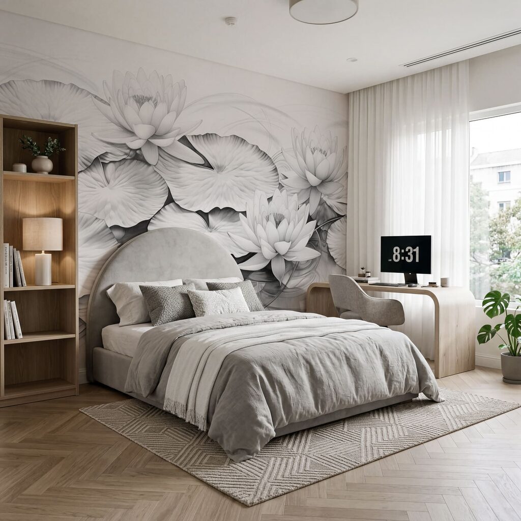 Lotos blancos en relieve — interior 2
