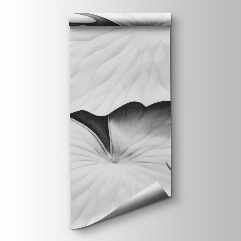 Lotos blancos en relieve — vista del producto