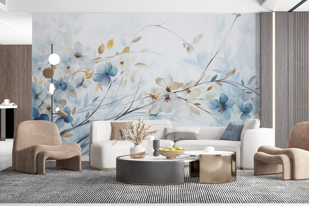 Ramas de flores azules — interior 3