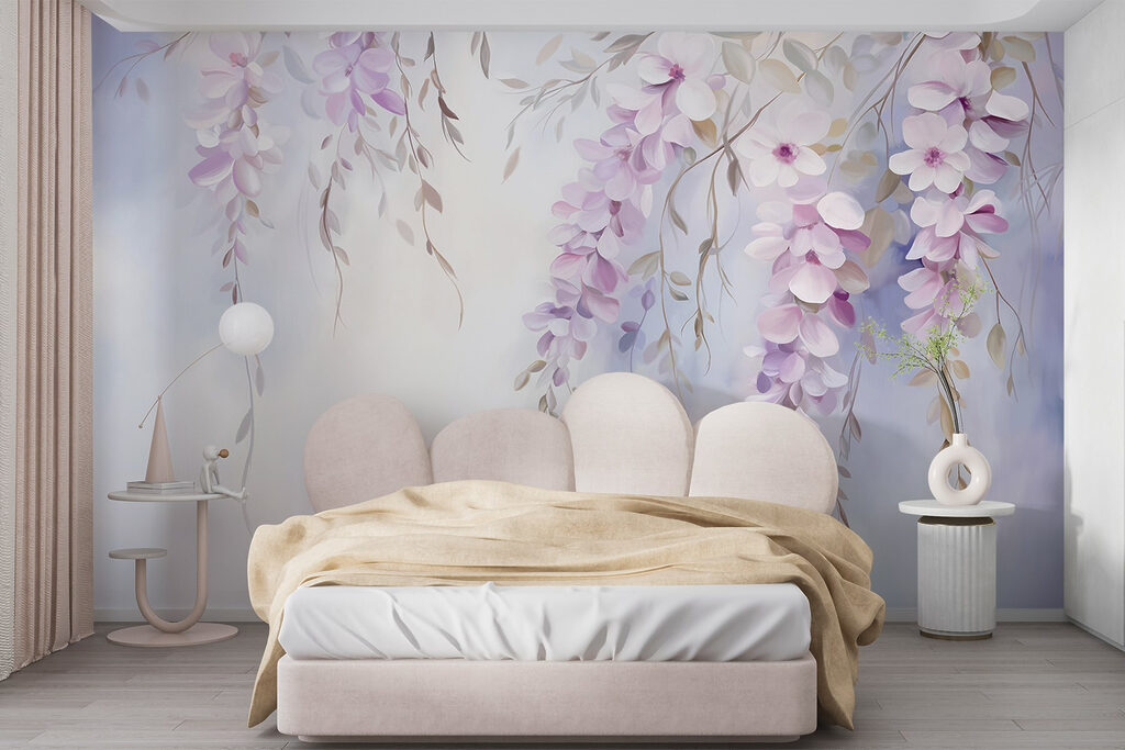 Flores lilas que caen — interior 2