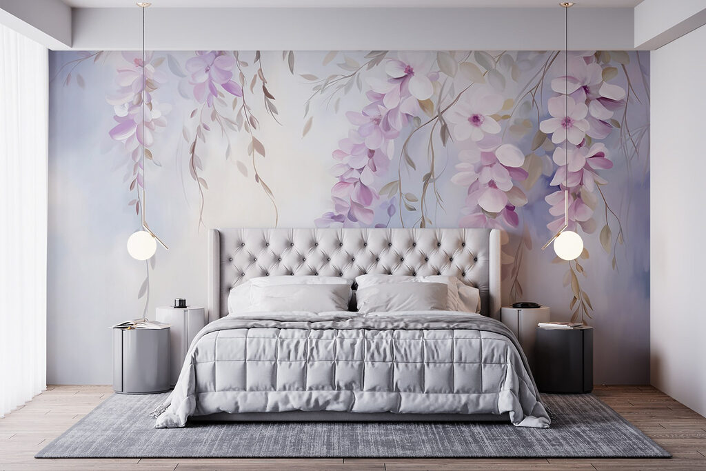Flores lilas que caen — interior 4