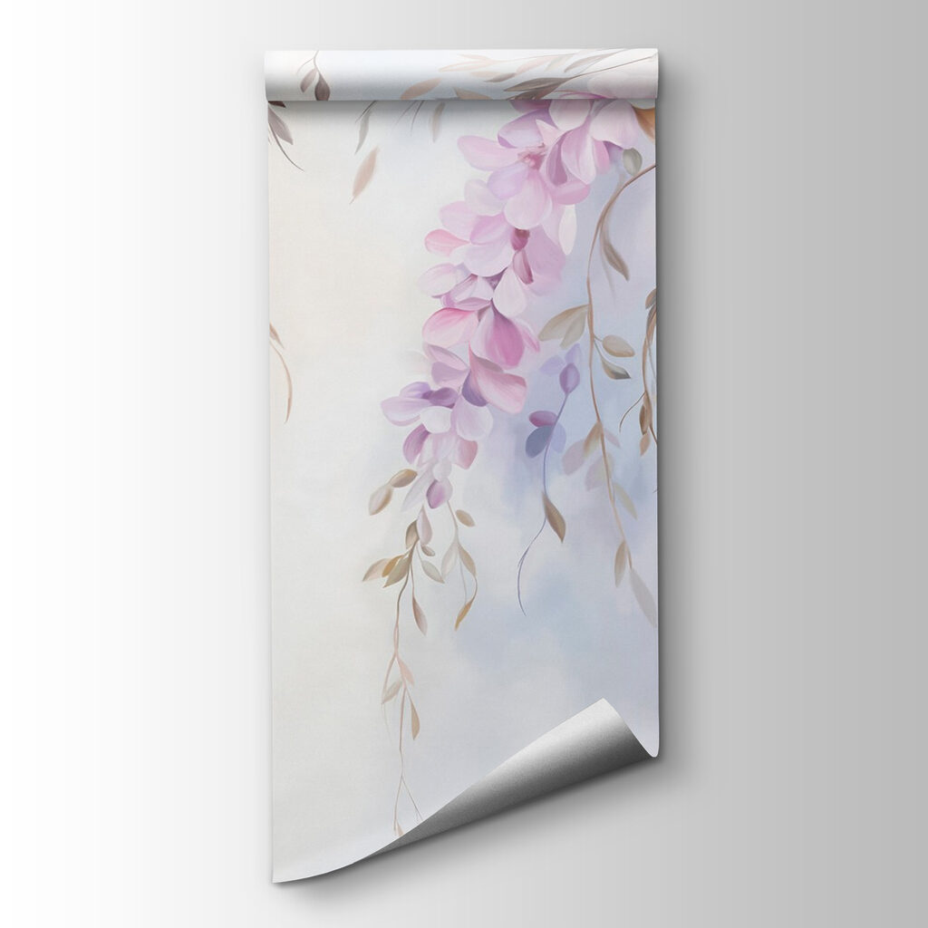 Flores lilas que caen — vista del producto