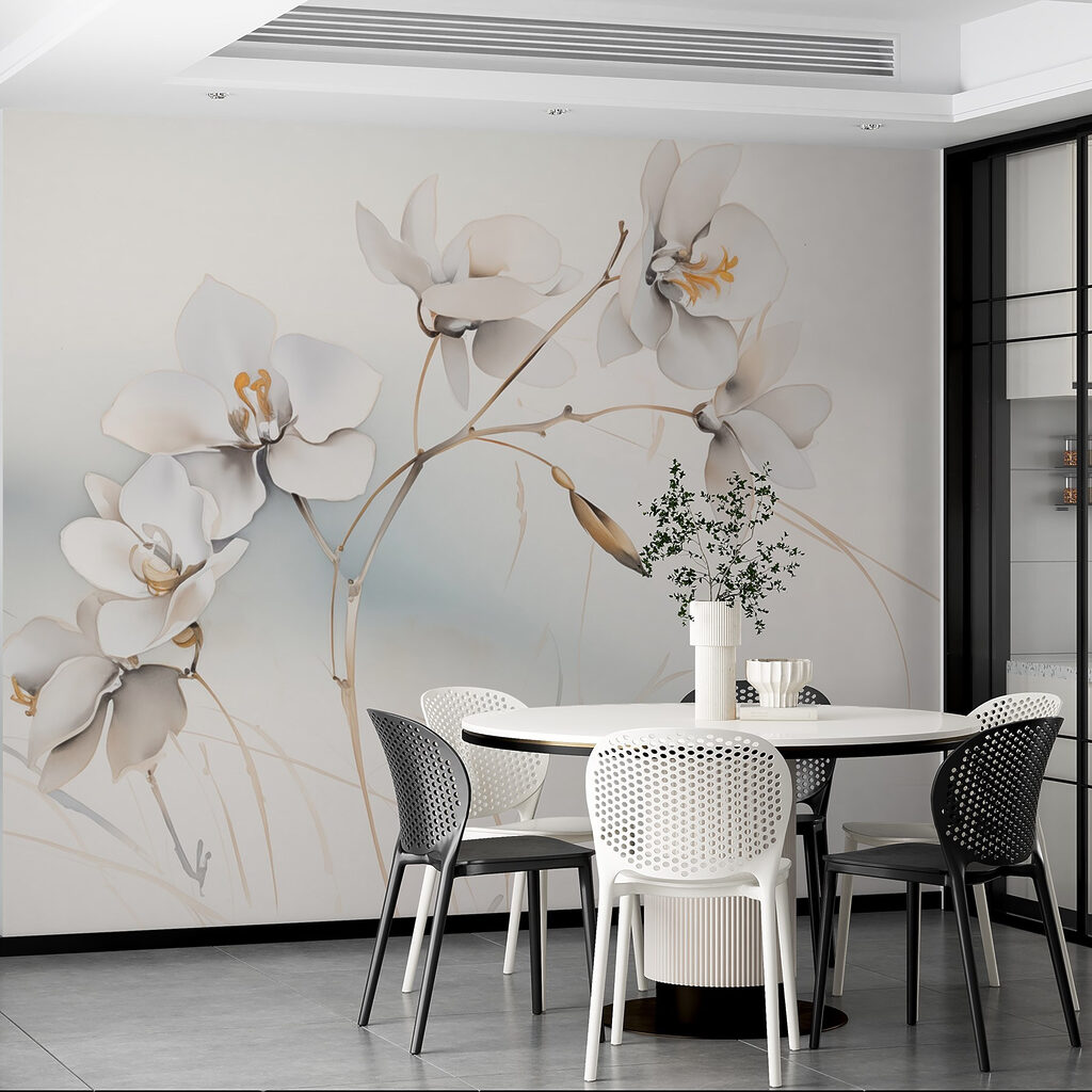 Flores blancas, ramitas doradas — interior 7