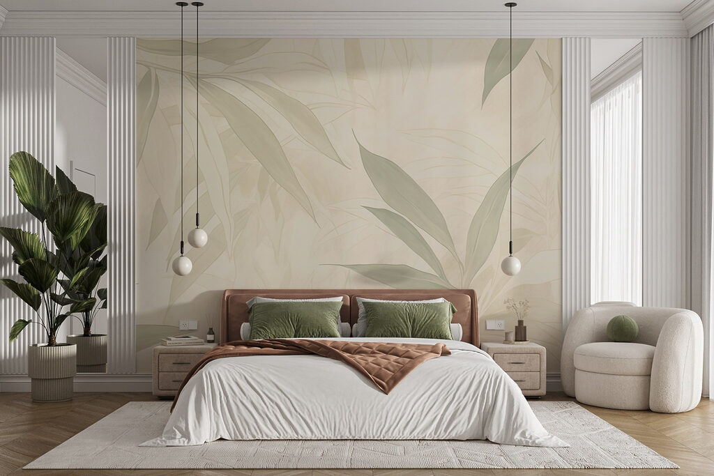 Hojas pálidas verde crema — interior 3